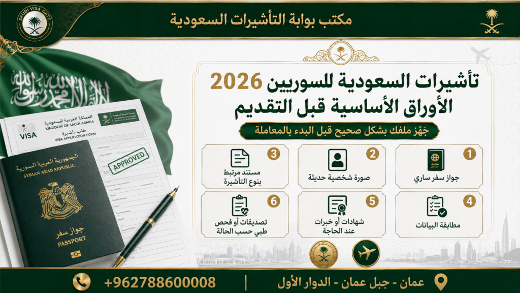 تأشيرات السعودية للسوريين